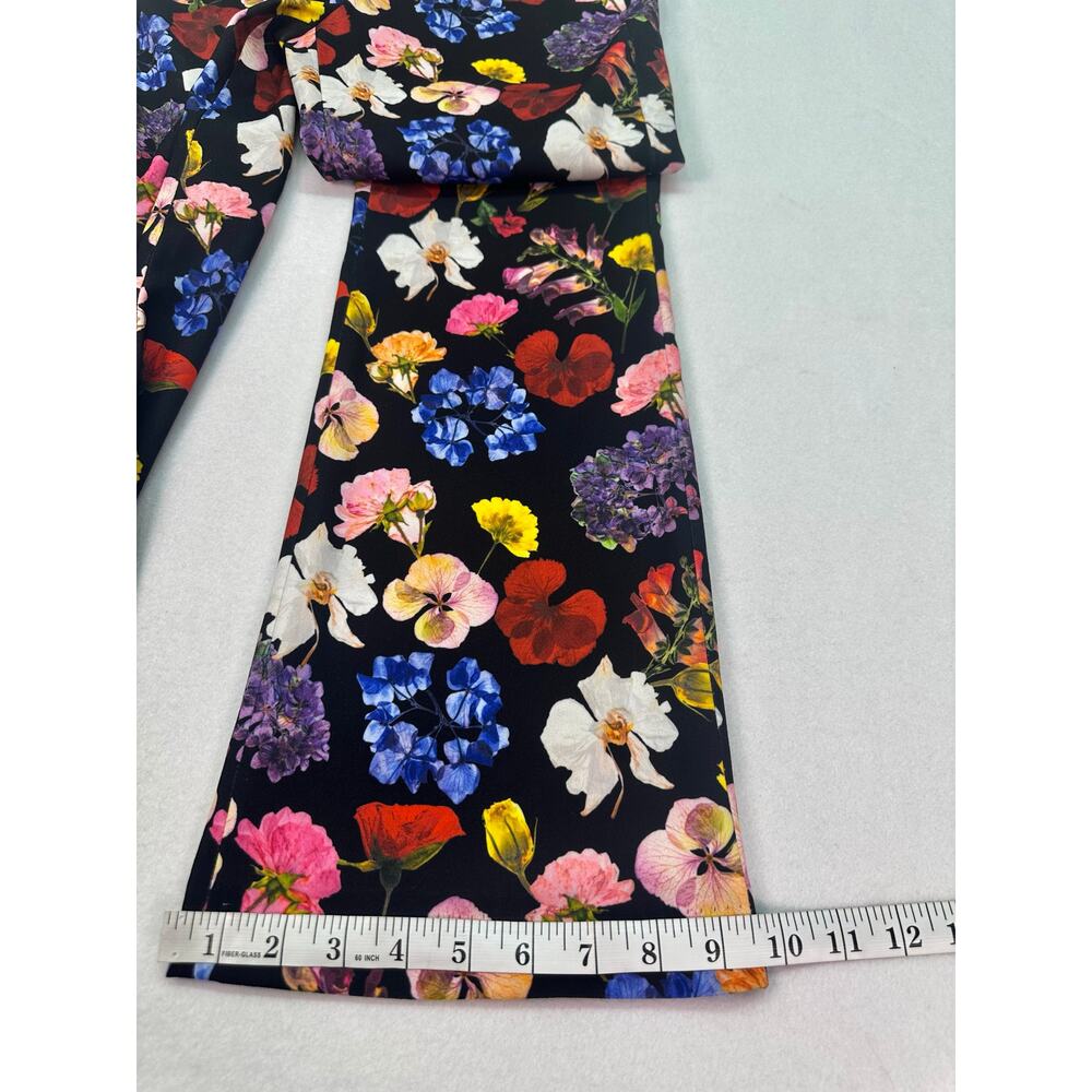 Alice + Olivia RMP Bootcut Pants Timeless Blossom Floral Mid Rise Size 0 - Picture 12 of 15
